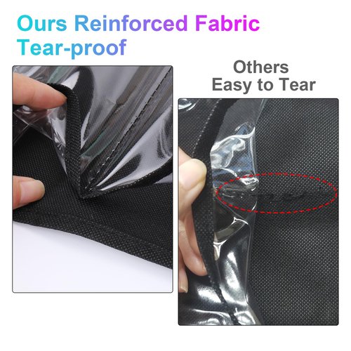 Mity rain 12+1 Playmat Tube Holder for MTG with Tube Slot, Hangable Playmat Holder Storage Bag, Transparent PVC Protection with Quick-Access Slots, Fits 24x14 Standard Mats Compatible with TCG/MTG