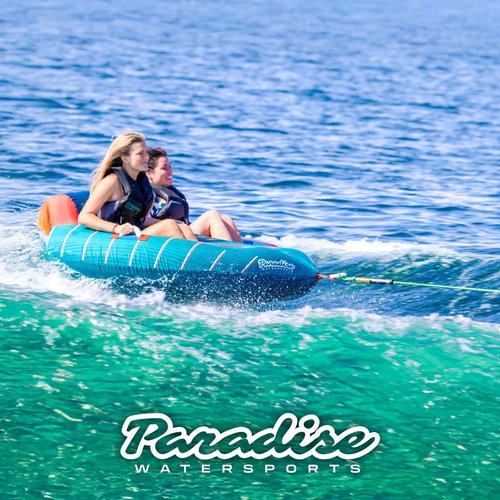 Paradise Water Sports - Tow Rope for Tubing and Boating, Heavy Duty Floating Rope, 1-4 Rider 4K Rope, 60-Feet