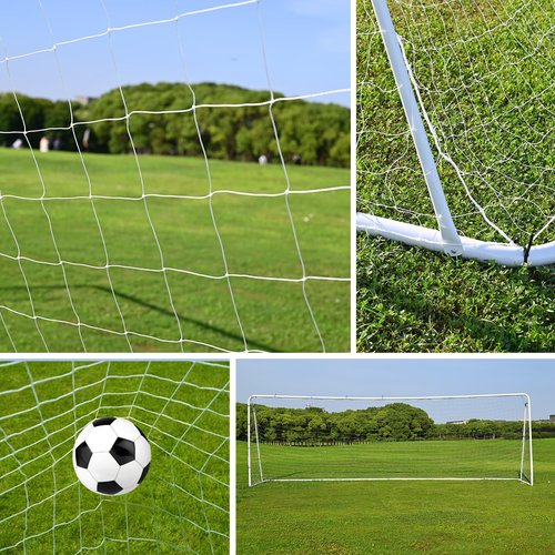 Caprihom Soccer Replacement Goal Net | Full Size Replacement Soccer Net -12FTx6FT| Goal Net w/PE Bag& 26 Push-Pull Ties