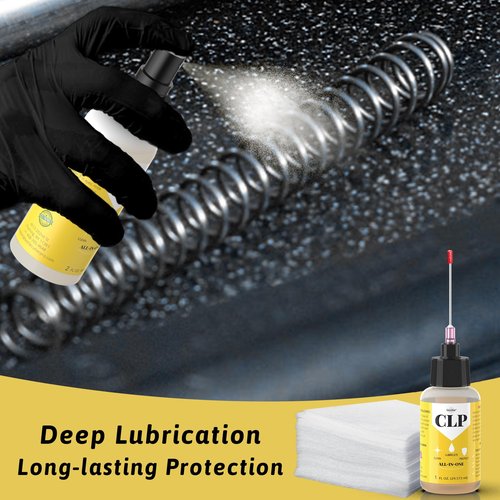 Gun Oil 2 oz & 1 oz Needle Oiler Gun Lubricant, Multi-Purpose Gun Cleaning Kit Protector, Clp Gun Cleaner and Lubricant, Gun Cleaning kit with Oil and Cleaner - by Qucship