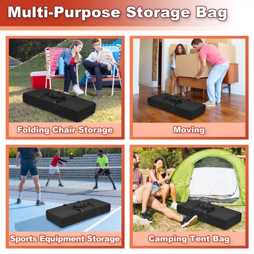 Easecos 39" Starting Block Carry Bag Heavy Duty Starting Block Storage Organizer Bag for Track and Field, Large Portable Duffel Tote with Comfortable Handle for Sports Equipment Travel Camping