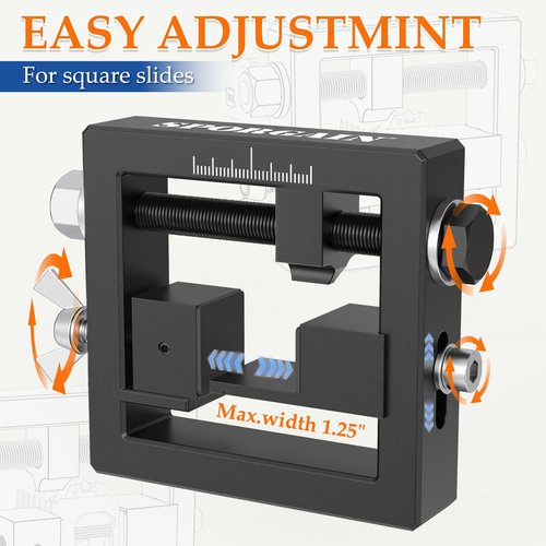 SporGain Pistol Sight Pusher Tool with Heavy-Duty Design Glock 19/43 and Similar Models, Fits Square Slides for Rear Sight Removal and Adjustment