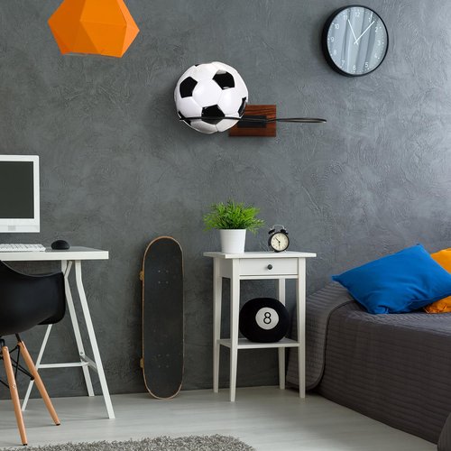 Threehoney Ball Holder Wall Mount Basketball Display Rack Universal Balls Storage Stand Metal Black Sports Equipment Organizer for Basketball Football Soccer Volleyball