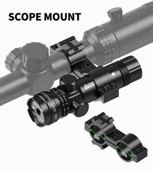 Feyachi Green Laser Sight with Picatinny Rail Mount - Include Barrel Mount Cable Switch