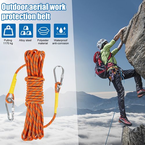 JATCSG Tree Climbing Spikes Set, Tree Climbing Gear with Adjustable Climbing Belt and Upgrade Rope, 304 Stainless Steel Tree Climbing Kit for Sports, Working, Jungle Survival, Picking Fruit