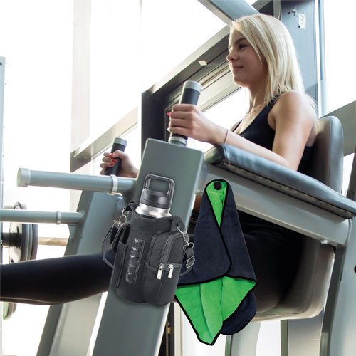 Magnetic Portable Gym Bag: Fitness Icon with Pouch, Phone Holder, Water Bottle, and Hip Thrust Belt Perfect on the workout All the Essentials from Athletics, magnet bags, magnetic gym bag