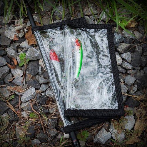 PFILERSO Fishing Lure Wraps 10 Packs Durable Clear PVC Lure Covers Keeps Fishing Safe Easily See Lures Fishing Hook Covers Bait Storage 5 Large 4.3" W x 7.9" L + 5 Medium 3.9" W x 7.1" L (10pcs 5L+5M)