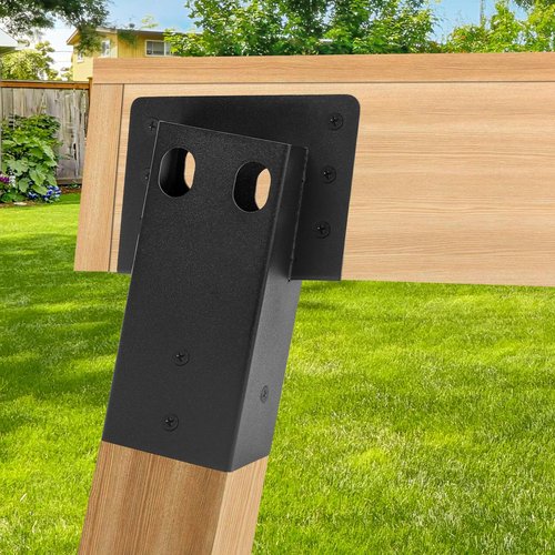4 Pcs Black Deer Stand Brackets,Outdoor 4"x 4" Compound Angle Brackets for Deer Stand Hunting Blinds Shooting Shack and Tree Houses