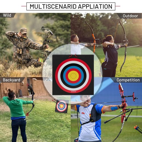 TOPARCHERY 20'' Foam Archery Target High-Density Block Target for Backyard, Throwing Knife Target