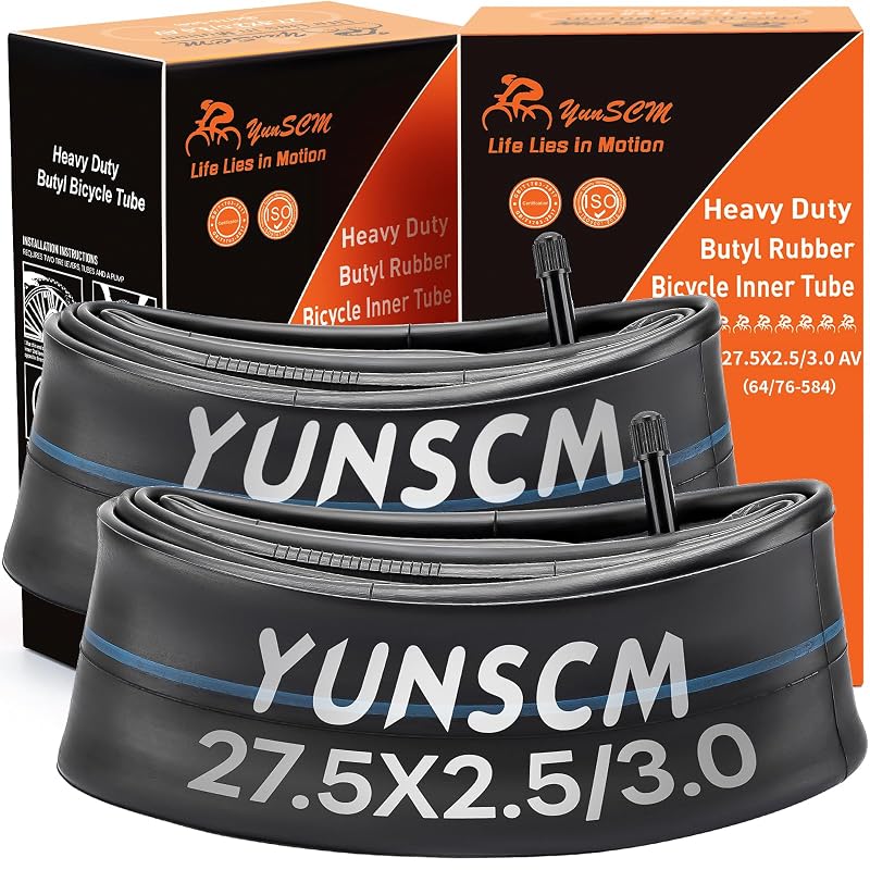 Heavy-Duty Fat Bike Inner Tube 27.5x2.5-3.0 (64/76-584) 2Pcs
