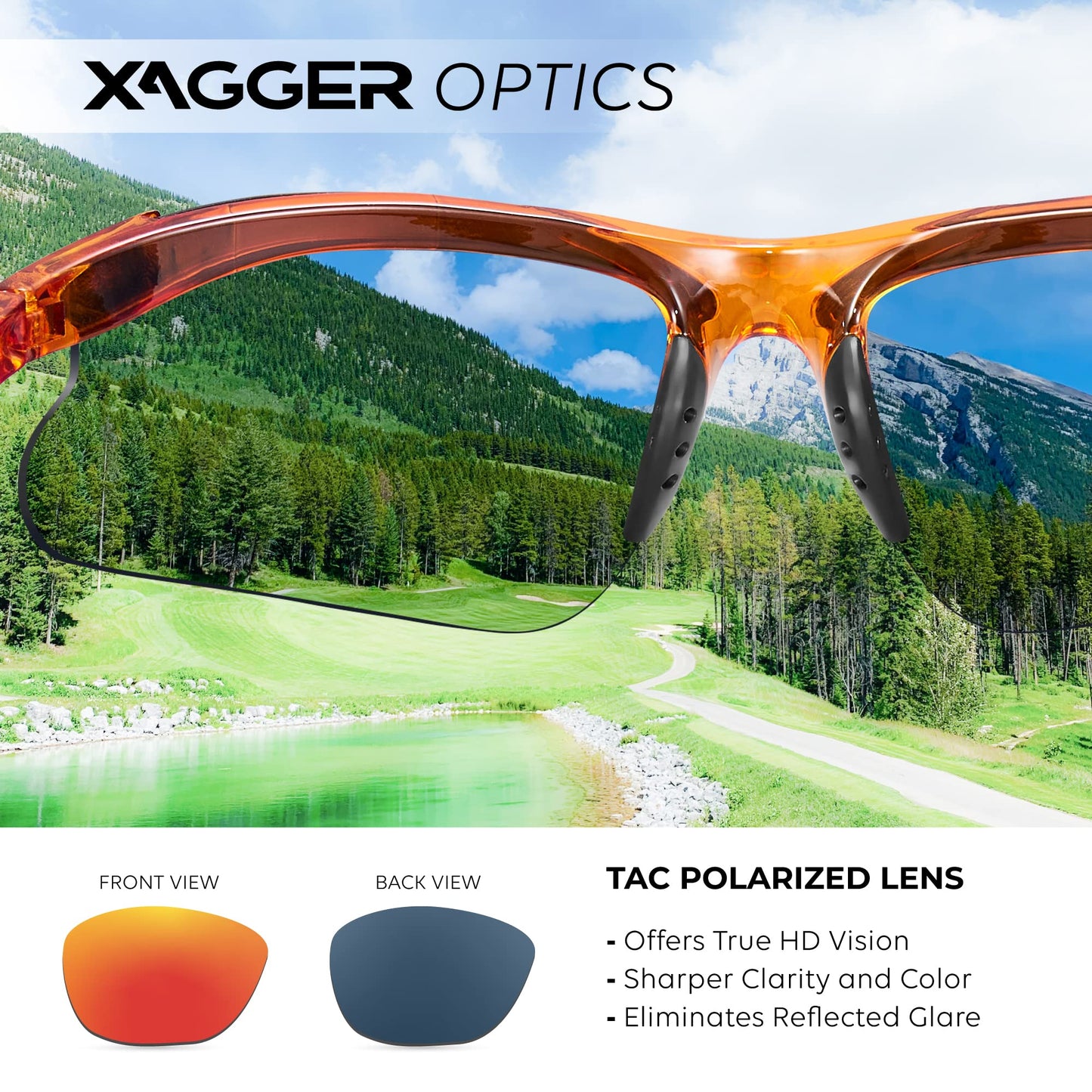 Xagger Kids Youth Polarized Sports Sunglasses for Boys Girls Baseball Softball Glasses TR90 Frame
