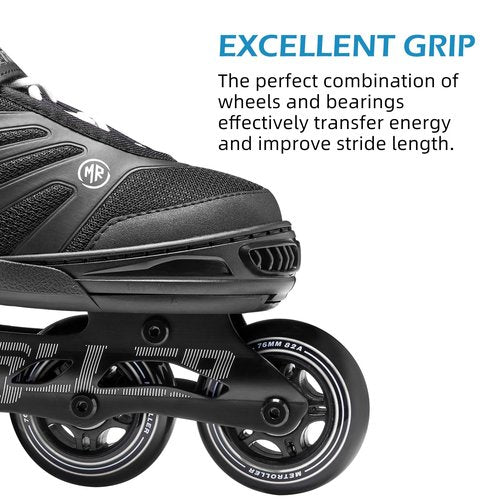 METROLLER Women Inline Skates Men Skates for Adult Female Male Adjustable Inline Skates for Teens Boys and Girls.