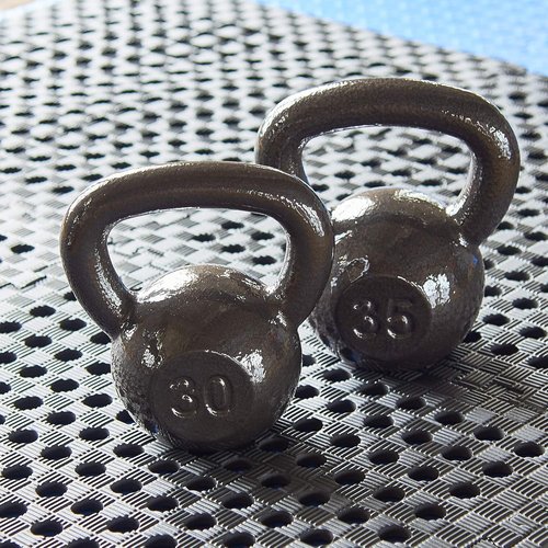 Elevon Cast Iron Kettlebell Weights for Home Gym, Heavy Duty Strength Training, Workout Equipment for HIIT, Functional Fitness, Available in 590 Pounds