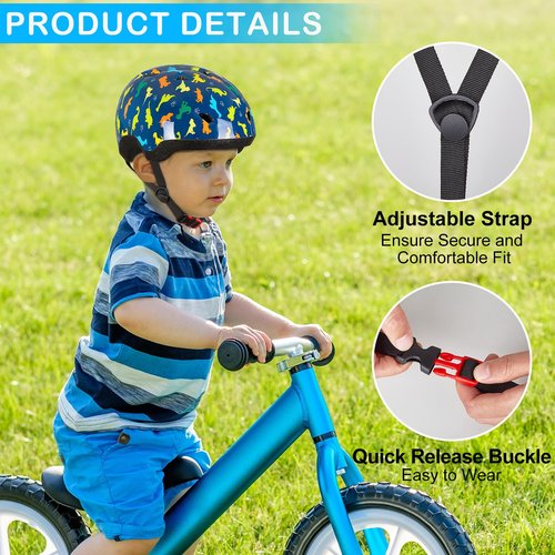 Toddler Helmet, Baby Infant Bike Helmet for Toddlers Age 1-3 Adjustable Toddler Bike Helmets for Boys Girls for Scooter Skateboard Cycling