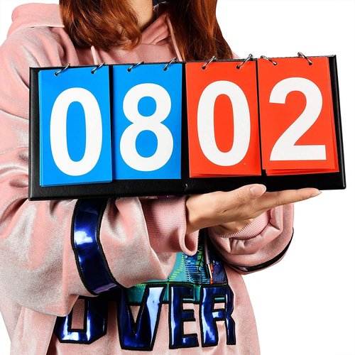yiwoo Scoreboard Score Keeper,Volleyball Basketball Tennis Table Tennis Scoreboards(4-Digital)