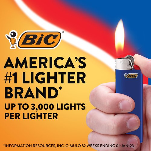 BIC Special Edition Psychedelic Patterns Series Maxi Pocket Lighters, Set of 8 Lighters
