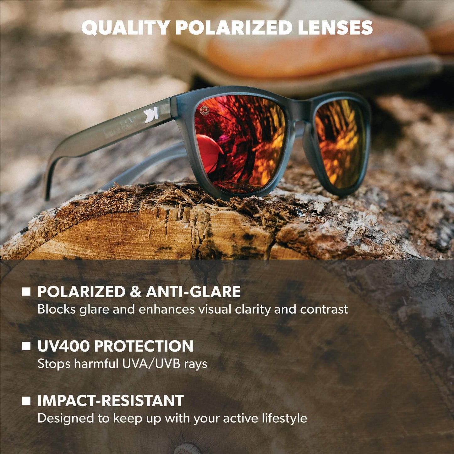 Knockaround Premiums Polarized Sunglasses for Men & Women - UV400 Protection