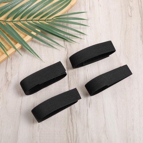 6 Pcs Black Boot Blousers Snake Elastic Military Boot Straps Bands Army Blousing Straps Ankle Hook and Loop for Men Women Hunting Gardening Hiking Cycling Fishing Military Army Uniforms