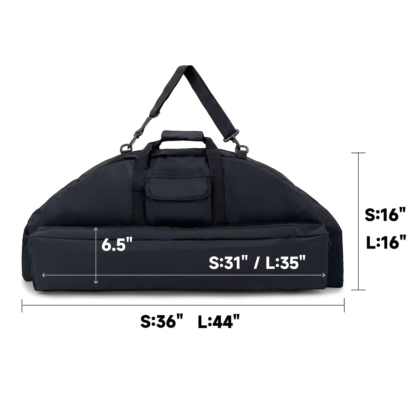 TaktZeit Compound Bow Case Soft Bow Case for Hunting 36"/44" Length Bow Bag with Adjustable Shoulder Strap and Backpack Strap