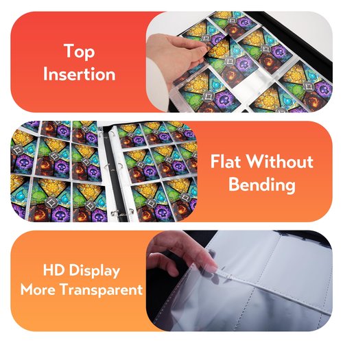 9 Pocket Card Binder for MTG/YGO/PTCG/Game Cards, Holds 900 Cards,Premium Card Collector Book for TCG Players,Toys Gifts for Kids(MTG-5)