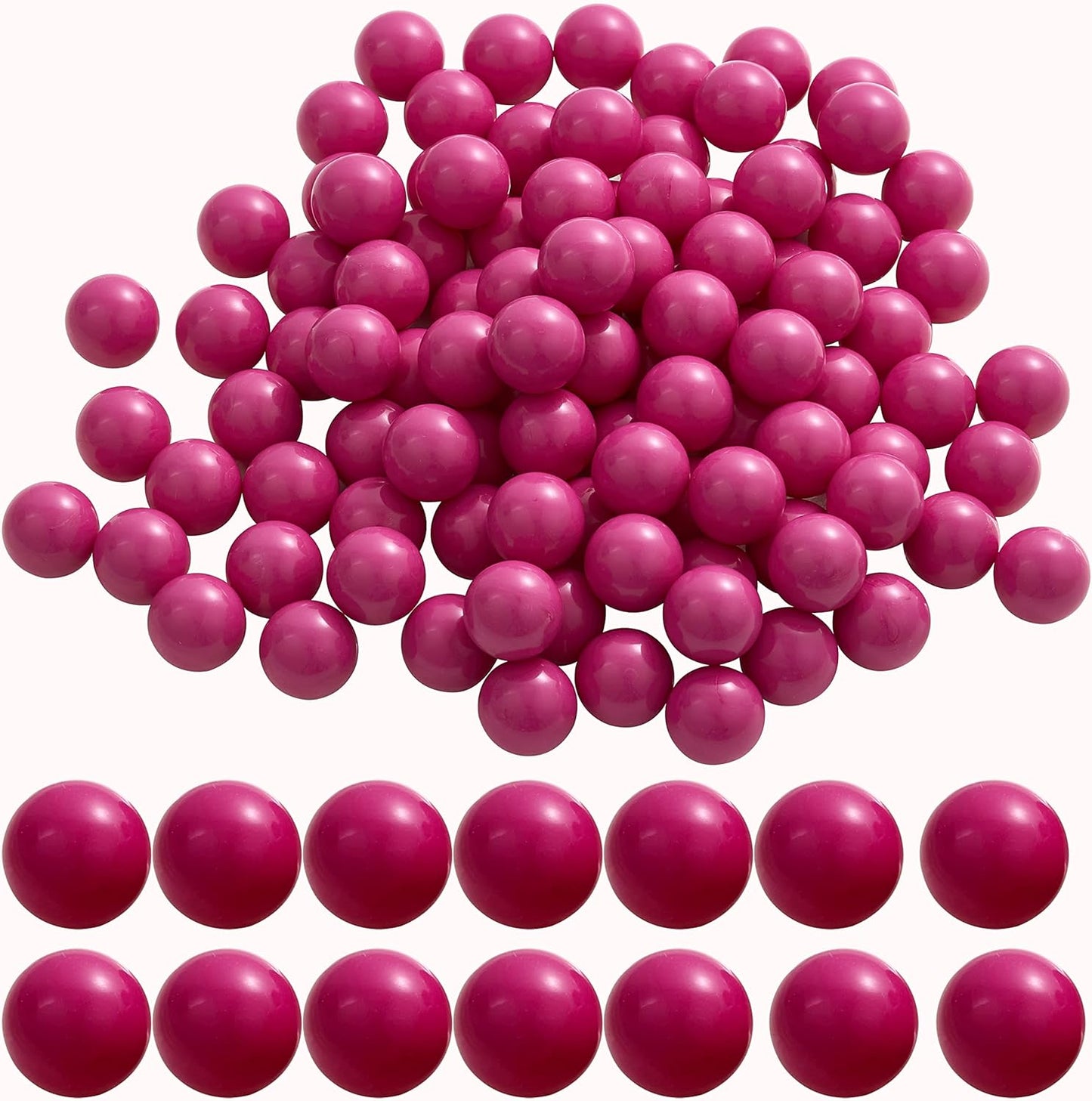 100 X .68 Cal Paintball Kinetic Rounds for Self Defense and Practice, Reusable .68 Caliber Paintball Ammo Solid Nylon Balls Projectile Fit for Byrna SD/LE/EP, Salt Supply S2 and T4E HDR68 (3.7 Grams)