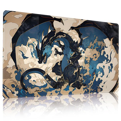 New Playmat MTG Board Game Size 24x14 inches Play Mat for TCG CCG Big Table Mats No Zones and Free Storage Bags (C2)