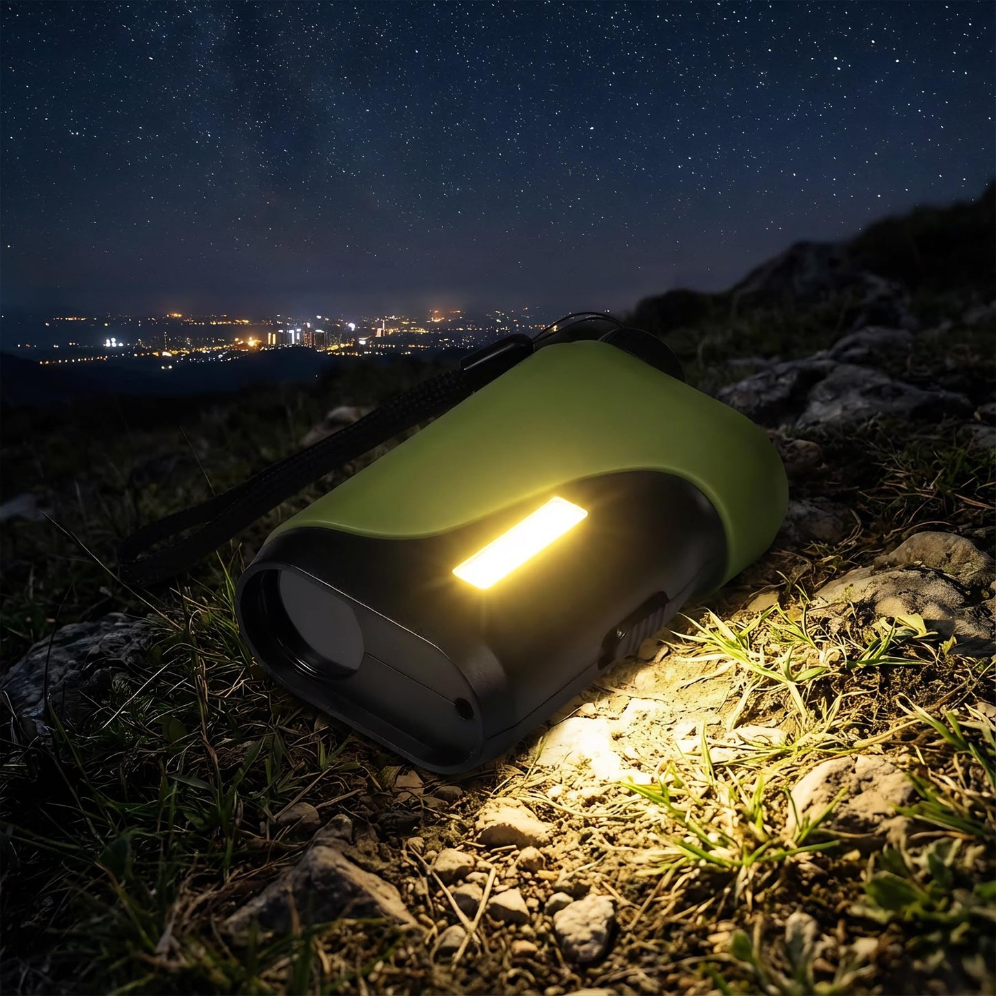 Kids Adventure Compact Monocular-Multi-Functional with Compass,LED Signal Light,Telescope Infrared Rays|Small Easy to Carry for Bird Watching,Camping,Hiking,Hunting,Sports Games Concerts（Army Green）