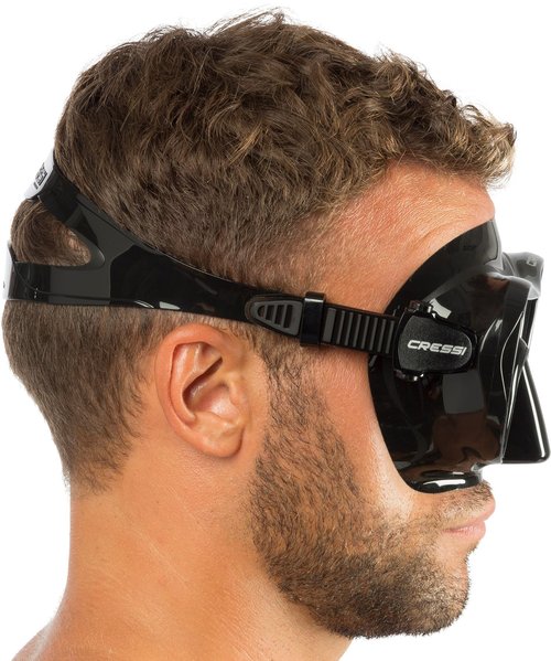 Cressi F1 Snorkeling Mask, Black