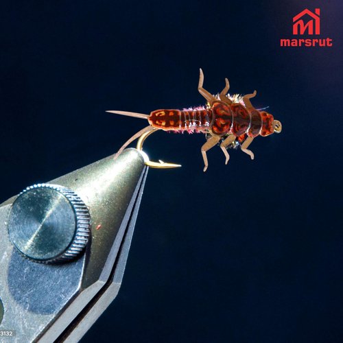 30pcs Stonefly Lures for Fly Fishing Baits, Synthetic Fly Tying Materials, Plastic Body Soft Artificial Flies Combo Set for Fishing, Including Hooks and Stickers