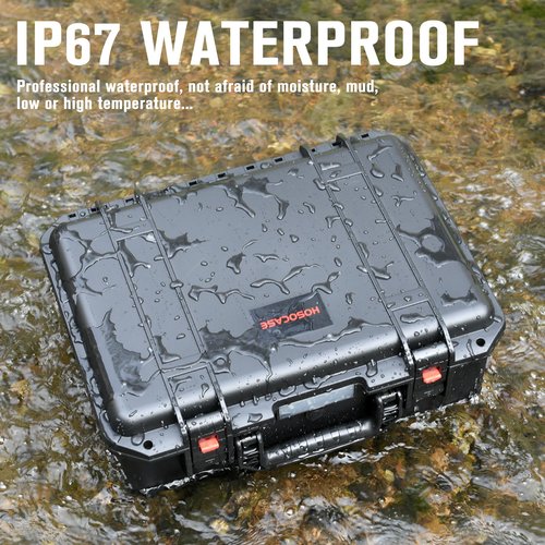 Hard Gun Case for Handgun & Pistol: TAS Approved Mutil Handguns & Magazines | Hard Shell Firearm Hard Case for Air Travel | Waterproof Pistol Box with Custom Foam Interior | Large Capacity Gun Storage