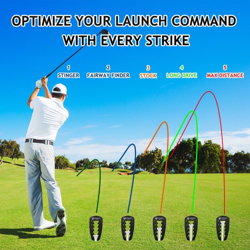 Adjustable Golf Tee Height Tool HeightRight Outdoor Golf Training Aid Precision Tee Height Setter for Consistent Swings