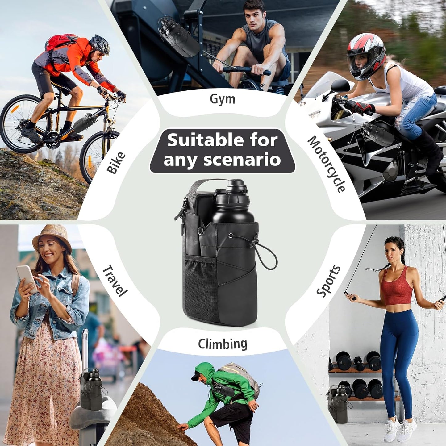 2-in-1 Unisex Magnetic Gym Bag, Suitable for Gym, Sports, Travel Magnetic Bag（Black）