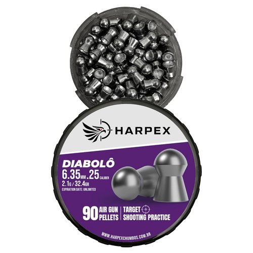Diabolo Airgun Pellets .25Caliber 32.4gr(2.1g) Domed - 180ct