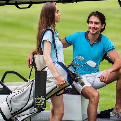 PIUFAM Embroidered Golf Towel, I'm Not Swearing I'm Using My Golf Words Funny Golf Towel, Golf Accessories for Men, Golf Gift for Men, Gift for Dad Grandpa Golf Lover Golf Fan Birthday Father's Day