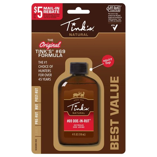 Tinks Doe-in-Rut #69 Buck Lure 4 oz., Brown