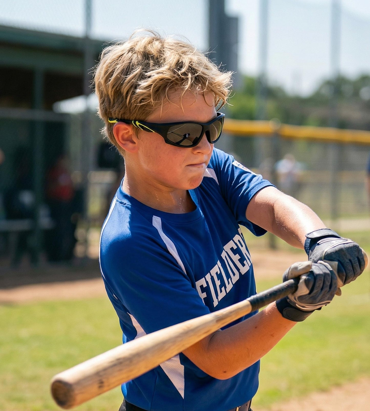 NULOOQ Kids Baseball Polarized Sunglasses – Unbreakable Flexible Youth Sports Sunglasses for Boys Girls Age 4-12 (Matte Black Frame/Gray Lens)