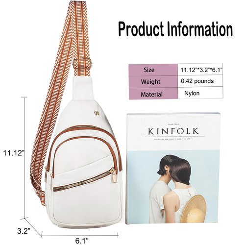EVANCARY Small Sling Bag for Women Men, Sling Backpack Chest Daypack Crossbody Bag for Travel Sports Running Hiking