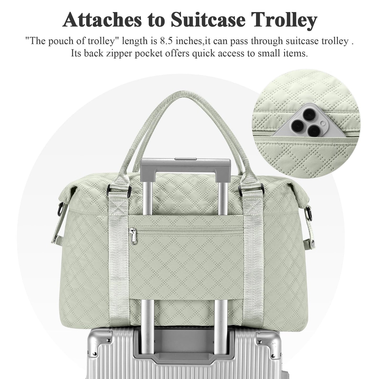 Travel Duffel Bag,Overnight Weekender Bags for Women with Wet Pocket
