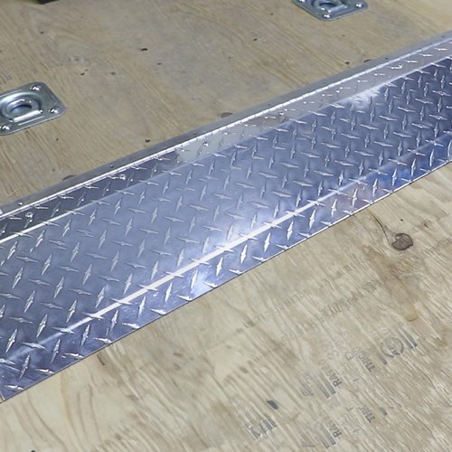 Extreme Max 3005.9059 Hinged Aluminum Trailer Door Slider Plate - 58" x 9"