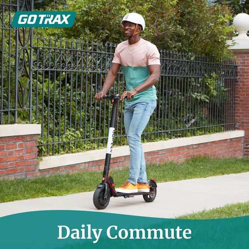 Gotrax GXL V2 Electric Scooter, 8.5" Solid Tire, Max 9 Mile and 15.5Mph Speed Power by 250W Motor, Lightweight 25.95lb, Cruise Control Aluminum Alloy Frame Foldable Commuting Escooter for Adults 13+