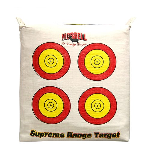 Morrell Outdoor Archery Bag Target w/ Multi-Layer Design, Supreme Range, White - Bow and Arrow Accessories for Hunting, Compound Shooting and Practice