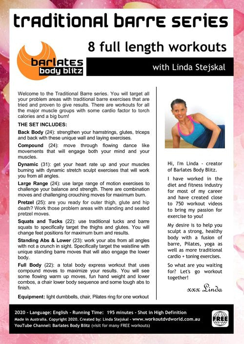 Barlates Body Blitz Traditional Barre Series DVD with Linda Wooldridge
