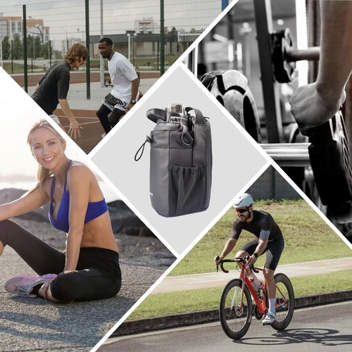 Magnetic Sport Bag For Men and Women Sling Gym Bag Travel Work with Water Bottle Holder, Phone Pockets Magnetic Attachment