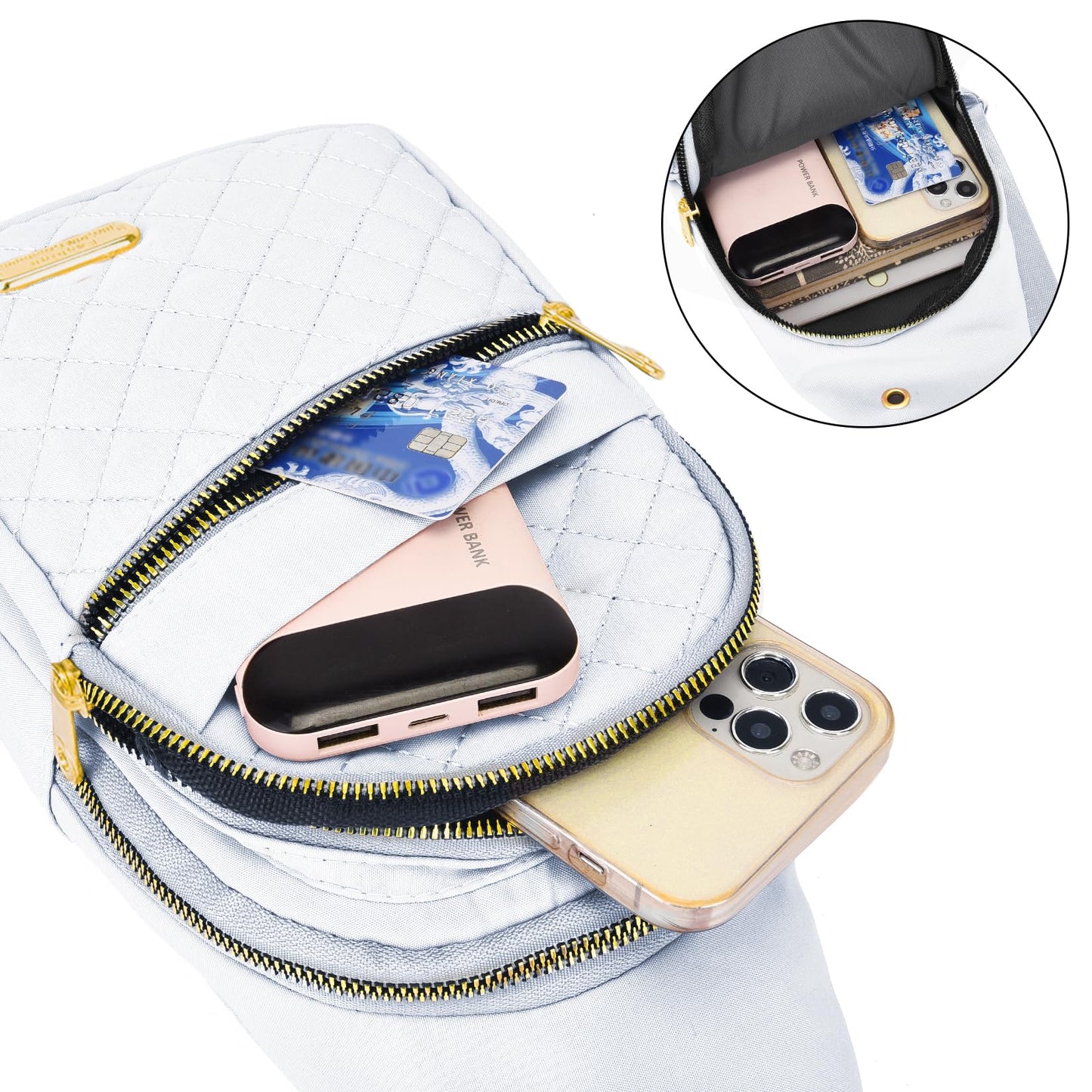 Aisijimo Small Sling Bag For Women Men Casual Crossbody Sling Backpack