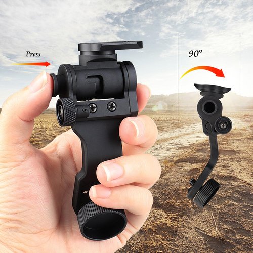 CANIS SPORT INC New Aluminum L4 G24 Mount and NVG J-ARM Adapter Fit for Helmet Adapter for Night Vision PVS-14 for Hunting (UK Standard Screw)
