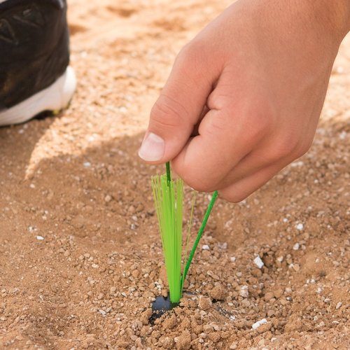 Champion Sports Black Rubber Baseball Anchor Plug Base Plug with Easy View Optic Stem and Rope