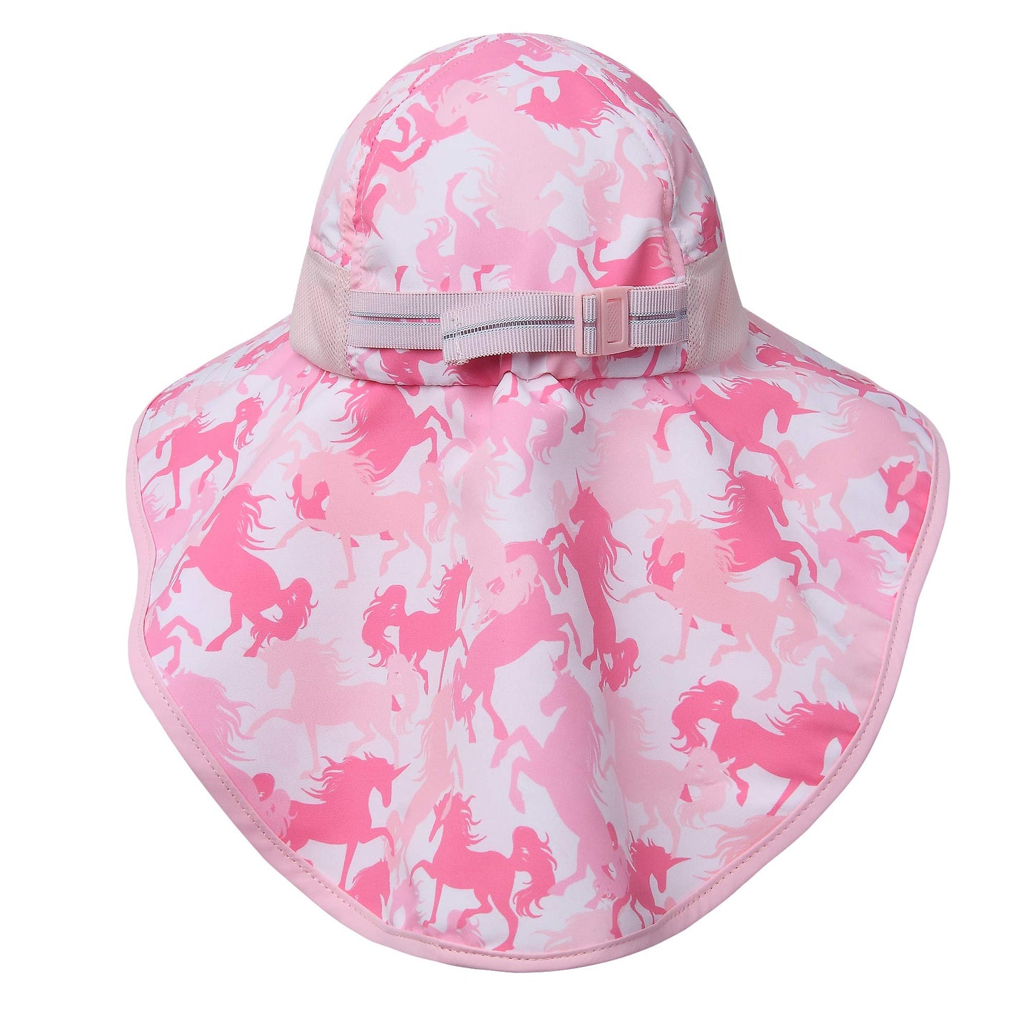 icolor Kids Hats Toddlers Sun Hat UPF50+ Breathable Bucket Summer Outdoor Beach Play UV Sun Protection Pinkhorse Cap for Girl Ages 3~10