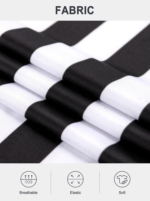 Tchumum Referee Shirt Men Womens Soccer Ref Costume Jersey, V-Neck Striped Professional Official Sports Referee Shirt (Stripe, X-Large)