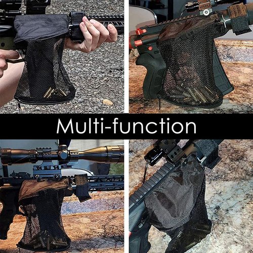 Nylon Meshes Collector Meshes Bag Shell Catcher Black Collection Bag Quickly Release Brass Catcher Easy to Use