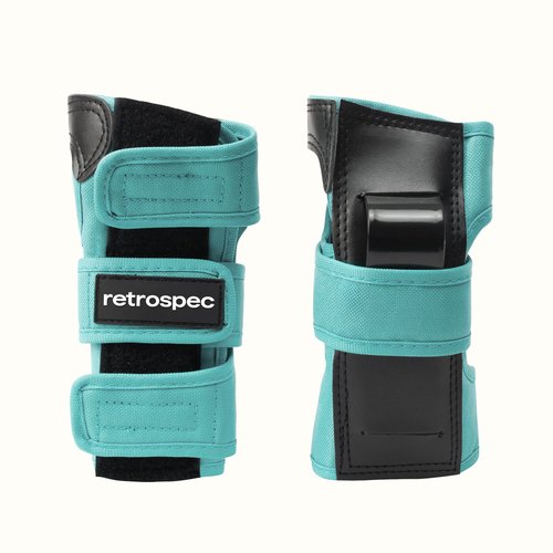 Retrospec Knee Pads, Elbow Pads & Wrist Guards for Men, Women & Kids - Protective Gear for Skateboarding, Roller Skate, Rollerblade, BMX & Scooter - Multi Sport Pad Set - Spring Mint - Adult (15+)